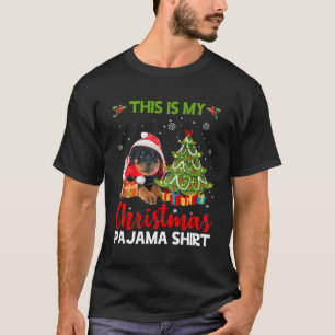 Das ist mein Weihnachts-Pajama-Shirt Rottweiler Sa T-Shirt