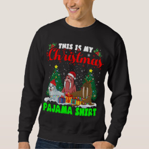 Das ist mein Weihnachts-Pajama-Shirt Santa ELF Rei Sweatshirt