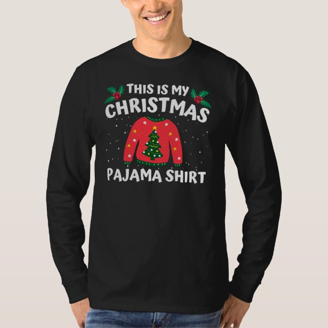 Das ist mein Weihnachts-Pajama-Shirt T-Shirt (Vorderseite)