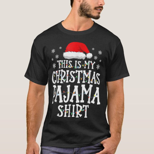 Das ist mein Weihnachts-Pajama-Shirt-Weihnachts-Li T-Shirt (Vorderseite)