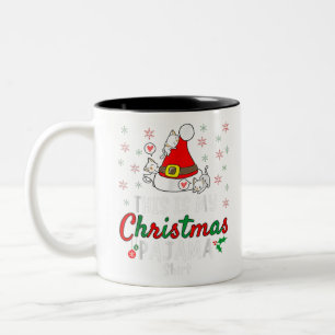 Das ist mein Weihnachts-Pajama-Shirt Xmas Cats San Zweifarbige Tasse