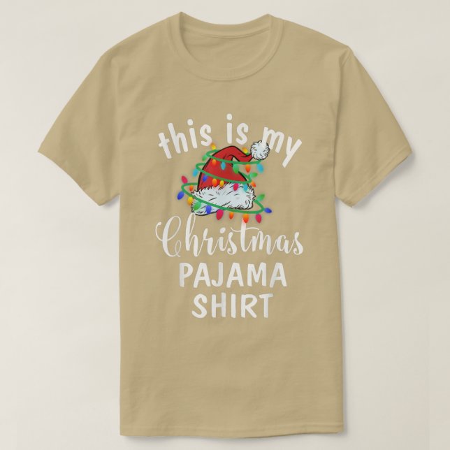 Das ist mein Weihnachts Pajama Shirt Xmas Lights F (Design vorne)