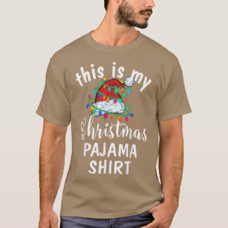 Das ist mein Weihnachts Pajama Shirt Xmas Lights F