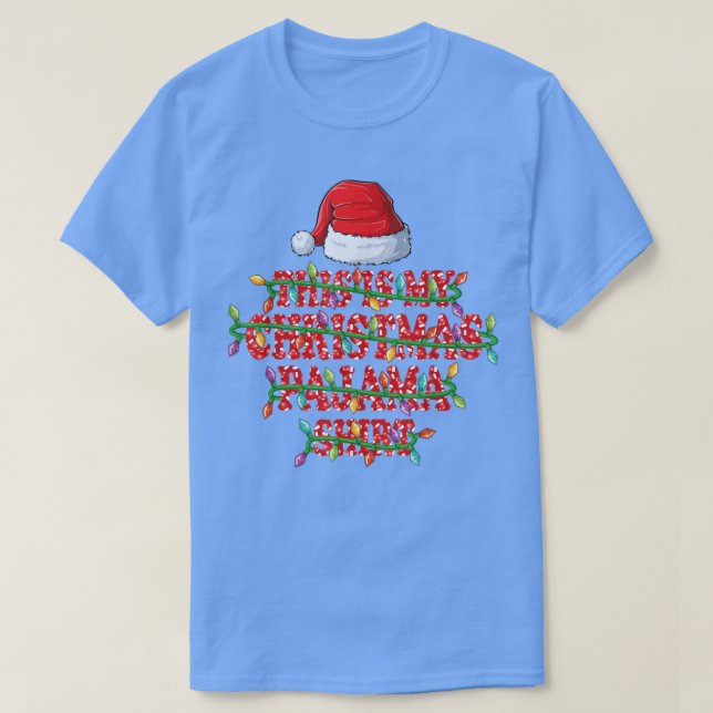 Das ist mein Weihnachts-Pajama-Shirt Xmas Lights F T-Shirt (Design vorne)