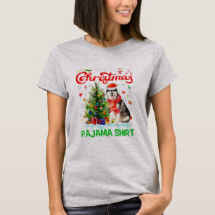Das ist mein Weihnachts Pajama Siberian Husky Scar T-Shirt