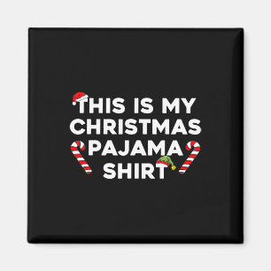 Das ist mein Weihnachts-Pajama-Spaß-Familie Weihna Magnet