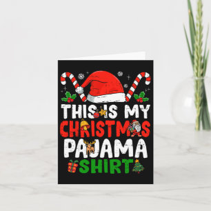 Das ist mein Weihnachts-Pajama-Spaß Karte