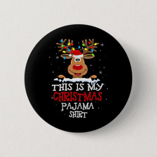 Das ist mein Weihnachts-Pajama-Spaß-Weihnachtsbaum Button
