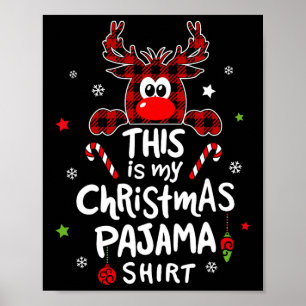Das ist mein Weihnachts-Pajama-Spaß-Weihnachtsbaum Poster
