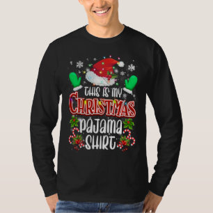 Das ist mein Weihnachts-Pajama-Strumpf Hat Santa F T-Shirt