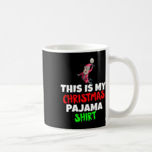 Das ist mein Weihnachts-Pajama T Santa Volleyball- Kaffeetasse