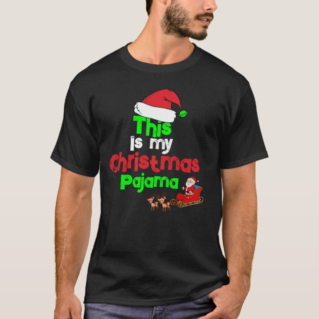 Das ist mein Weihnachts-Pajama T-Shirt (Vorderseite)