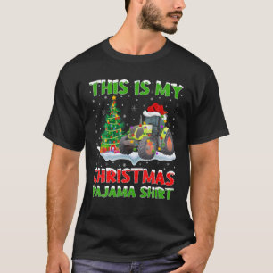 Das ist mein Weihnachts-Pajama-Traktor T-Shirt
