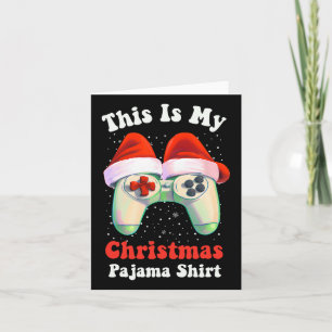 Das ist mein Weihnachts-Pajama-Video-Gamer-Boys Karte