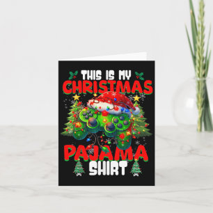 Das ist mein Weihnachts-Pajama-Video-Gamer-Boys Karte