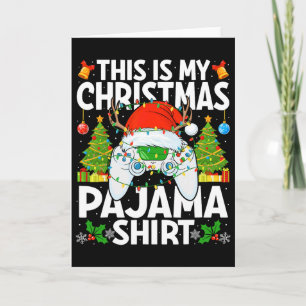 Das ist mein Weihnachts-Pajama-Video-Gamer-Weihnac Karte