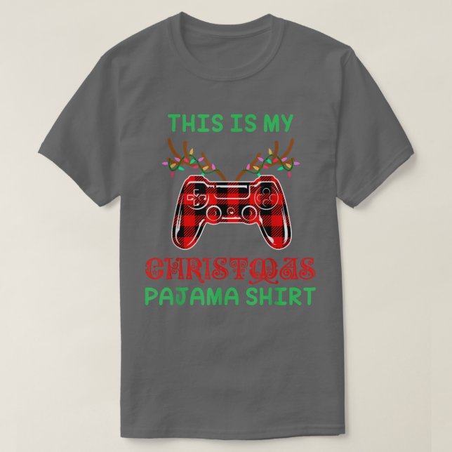 Das ist mein Weihnachts-Pajama-Videospiel T-Shirt (Design vorne)