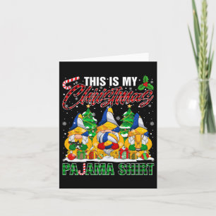 Das ist mein Weihnachts-Pajama-Volleyball-Ball Karte