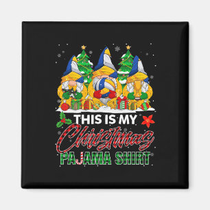 Das ist mein Weihnachts-Pajama-Volleyball-Ball Magnet