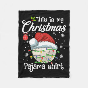 Das ist mein Weihnachts-Pajama-Volleyball-Sport-We Fleecedecke