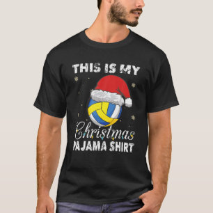 Das ist mein Weihnachts-Pajama Volleyball T-Shirt