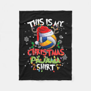 Das ist mein Weihnachts-Pajama-Volleyball-Weihnach Fleecedecke