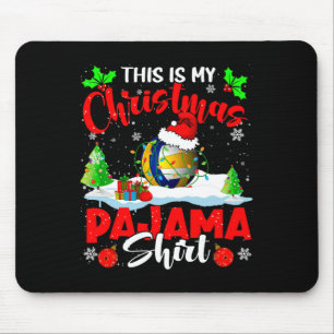 Das ist mein Weihnachts-Pajama-Weihnachtsball Mousepad