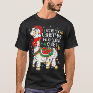 Das ist mein Weihnachts-Pajama-Weihnachtslama T-Shirt
