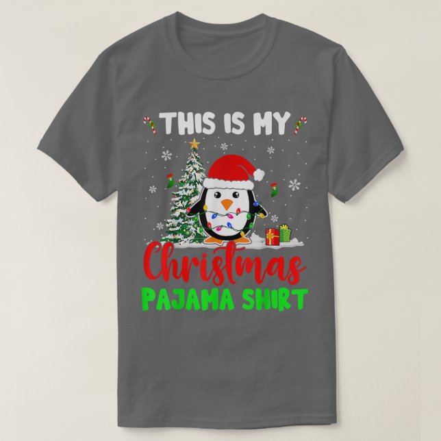 Das ist mein Weihnachts-Pajama-Weihnachtslicht Wei T-Shirt (Design vorne)