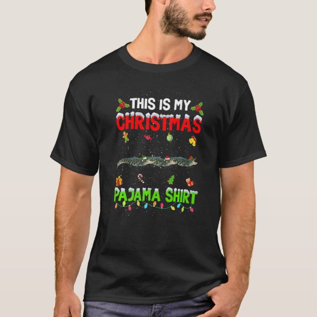 Das ist mein Weihnachts-Pajama-Weihnachtsliegeplat T-Shirt (Vorderseite)