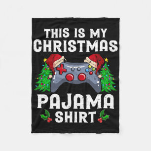 Das ist mein Weihnachts-Pajama-Weihnachtsmannmütze Fleecedecke