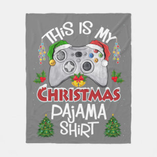 Das ist mein Weihnachts-Pajama-Weihnachtsmannmütze Fleecedecke