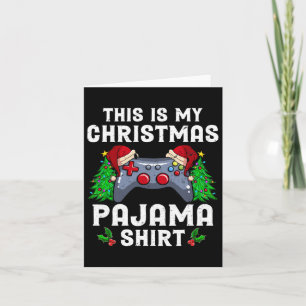Das ist mein Weihnachts-Pajama-Weihnachtsmannmütze Karte