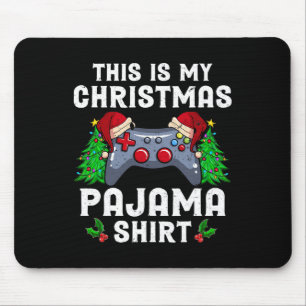 Das ist mein Weihnachts-Pajama-Weihnachtsmannmütze Mousepad