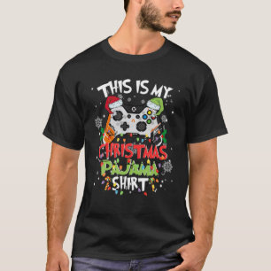 Das ist mein Weihnachts-Pajama-Weihnachtsmannmütze T-Shirt