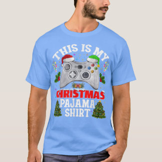 Das ist mein Weihnachts-Pajama-Weihnachtsmannmütze T-Shirt