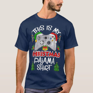 Das ist mein Weihnachts-Pajama-Weihnachtsmannmütze T-Shirt