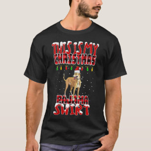 Das ist mein Weihnachts-Pajama-Windhund-T - Shirt