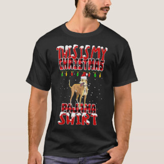 Das ist mein Weihnachts-Pajama-Windhund-T - Shirt