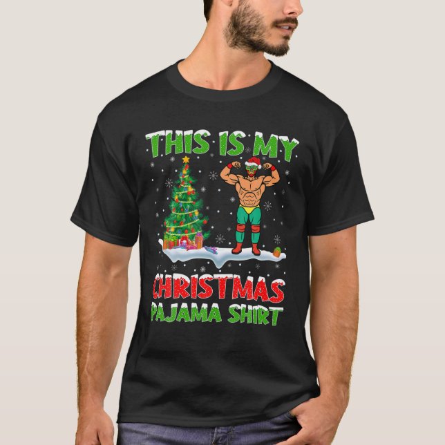 Das ist mein Weihnachts-Pajama-Wrestling T-Shirt (Vorderseite)
