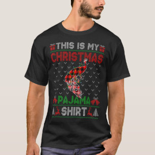 Das ist mein Weihnachts-Pfau Pajama Xmas Lichter T-Shirt