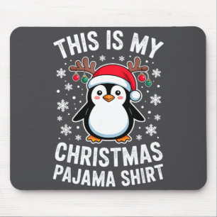 Das ist mein Weihnachts-Pinguin-Pyjama Mousepad
