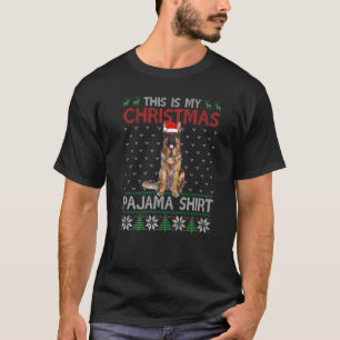 Das ist mein Weihnachts-Pyjama Deutscher Schäferhu T-Shirt