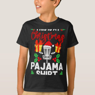 Das ist mein Weihnachts-Pyjama-Disc-Golf-Sportlieb T-Shirt