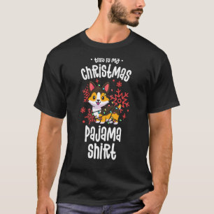 Das ist mein Weihnachts-Pyjama Dreifarben-Corgi-PJ T-Shirt