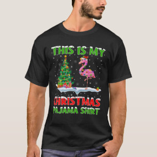 Das ist mein Weihnachts-Pyjama Flamingo Vogel Weih T-Shirt