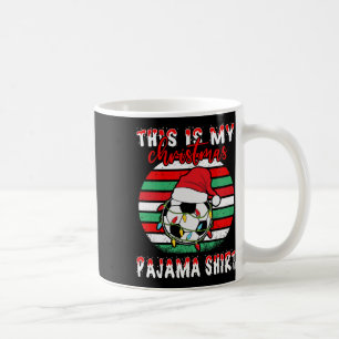 Das ist mein Weihnachts-Pyjama-Fußball-Footbyll-Sa Kaffeetasse