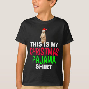 Das ist mein Weihnachts-Pyjama-Groundhog-Weihnacht T-Shirt