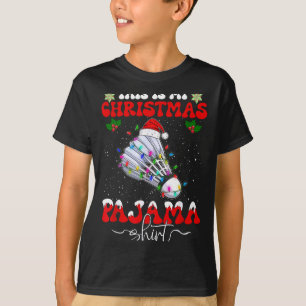 Das ist mein Weihnachts-Pyjama lustiger Badminton T-Shirt