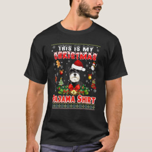 Das ist mein Weihnachts-Pyjama-Schnauzer-Hund häss T-Shirt